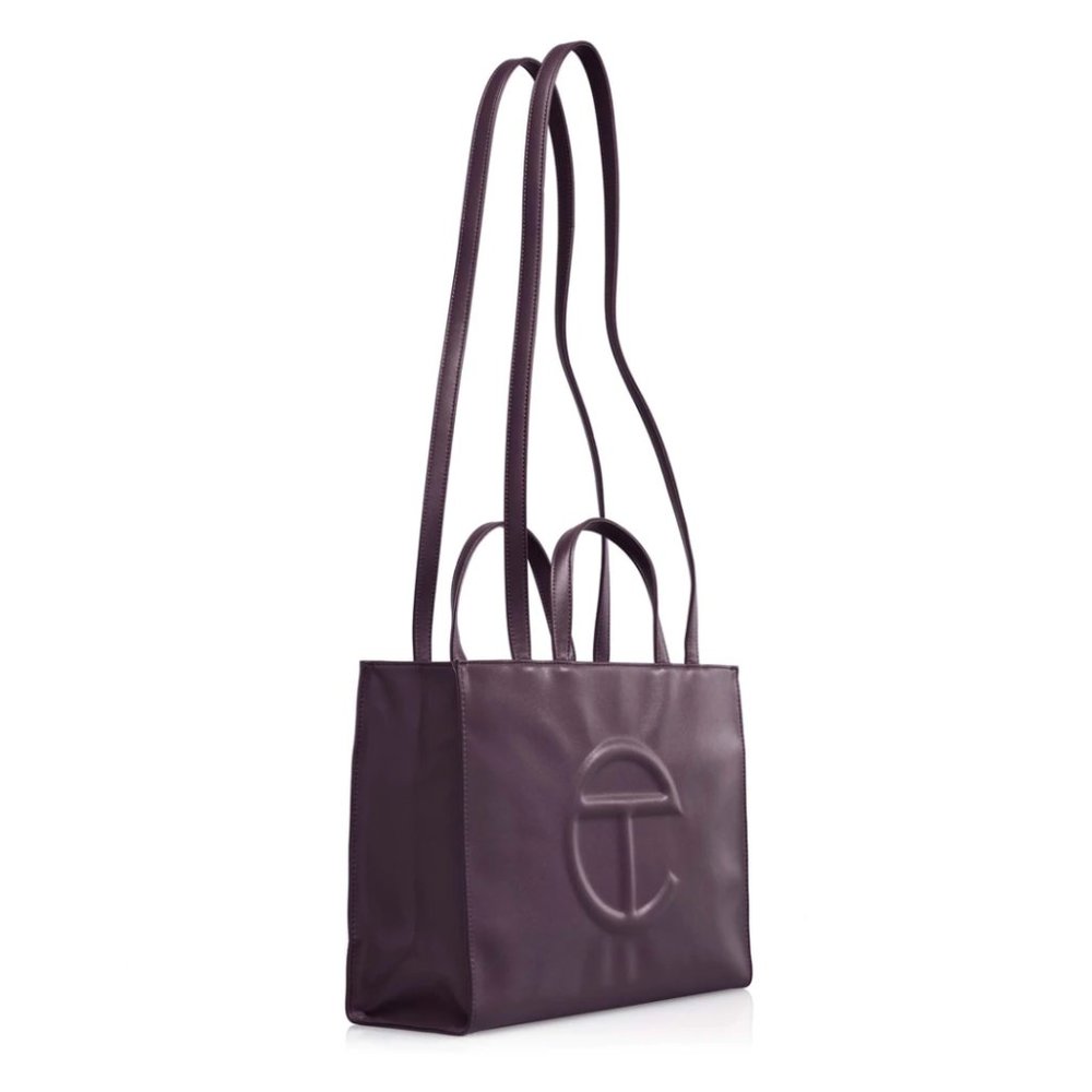 TELFAR eggplant purple medium shopping bag - NWT - still in box